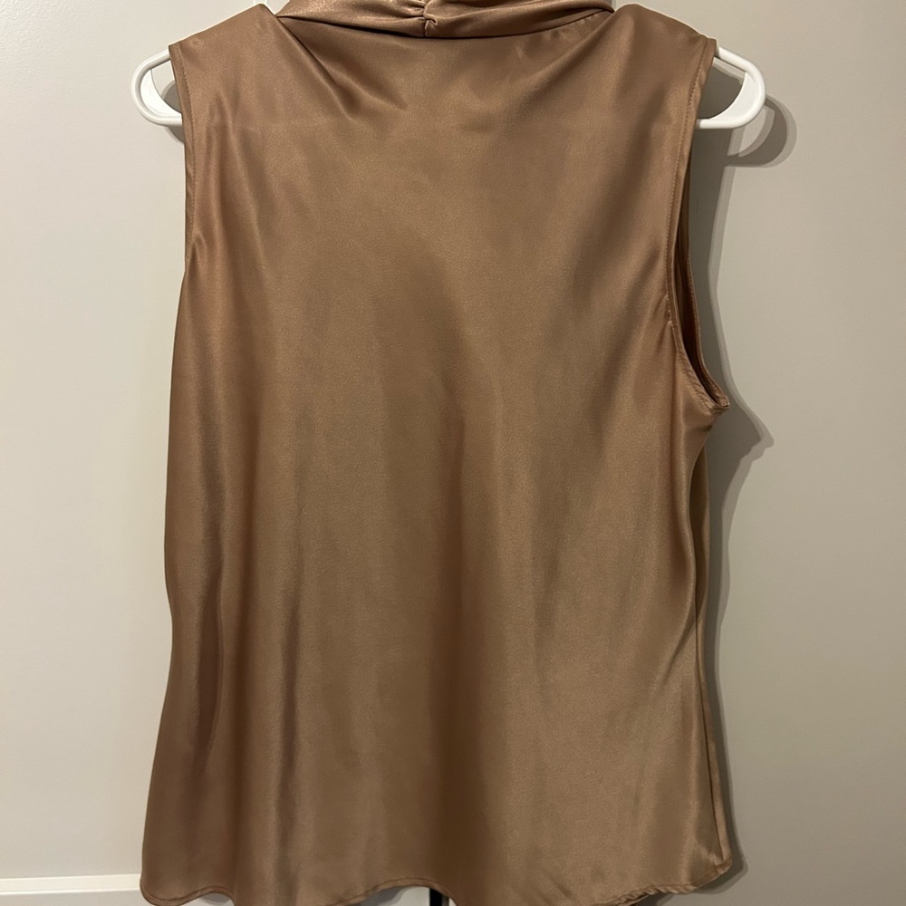 Kasper Satin Tan Blouse - Picture 9 of 12